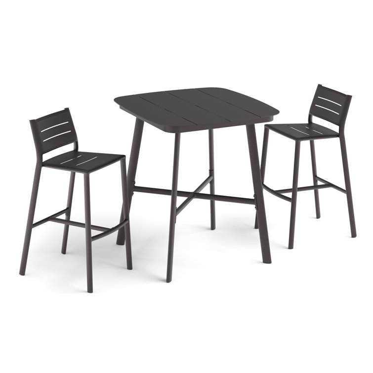 Oxford Garden Outdoor 3 Piece Bar Height Dining Set Perigold